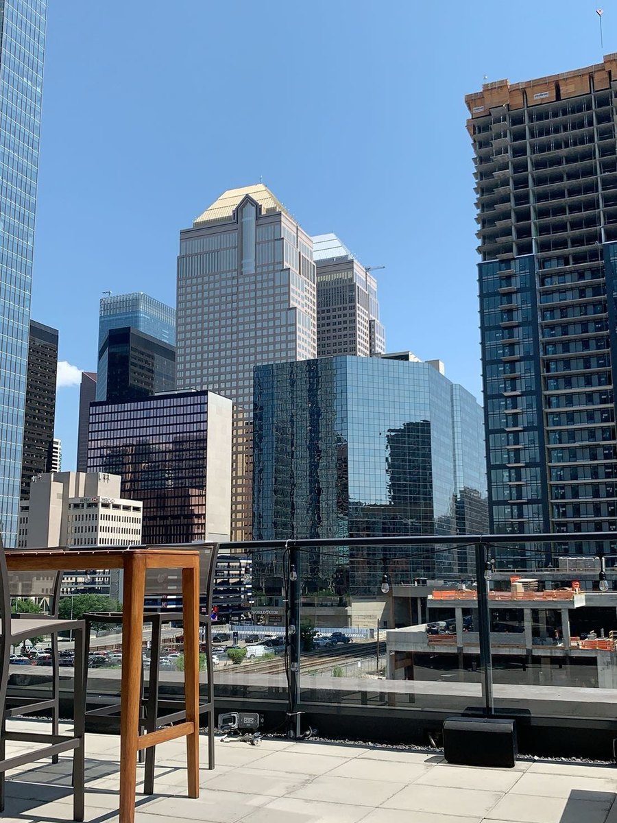 Downtown Calgary from the office terrace