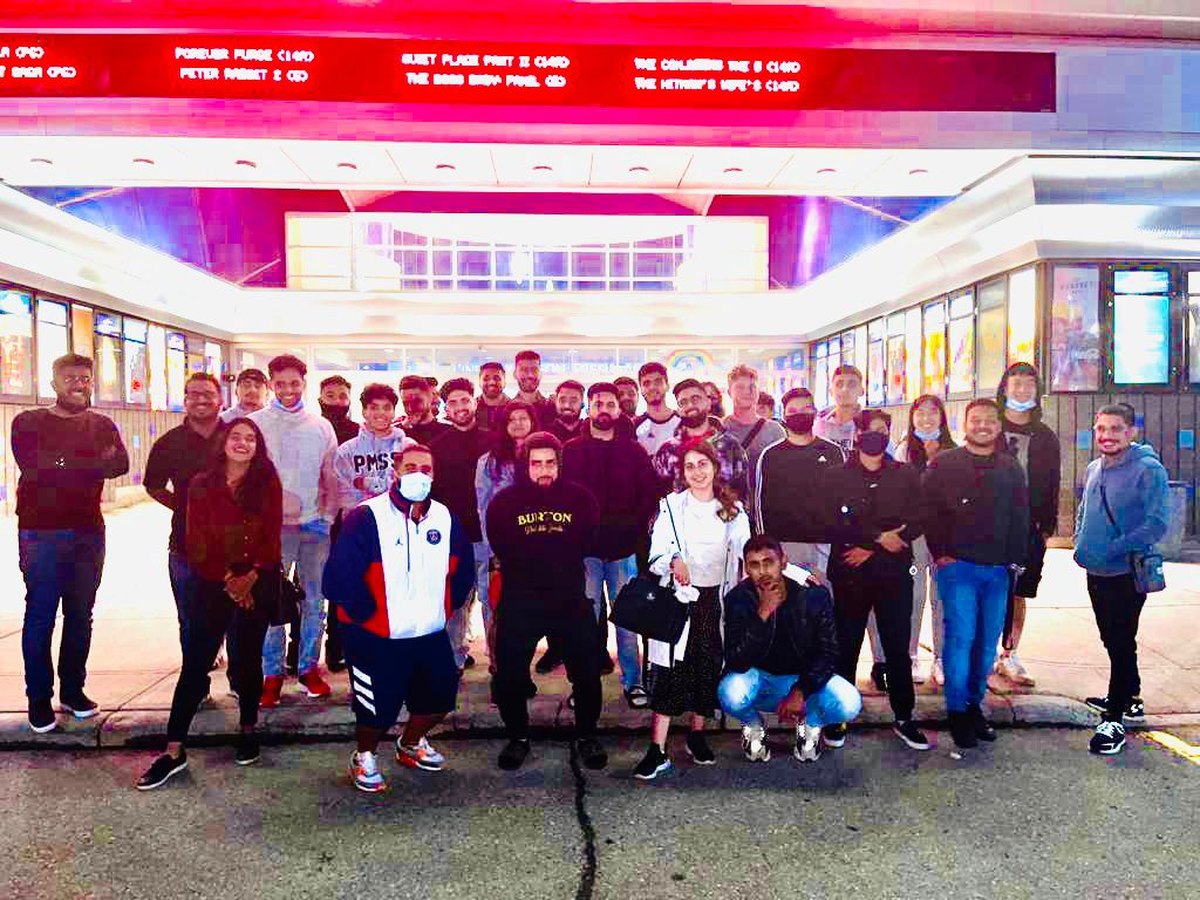 The team at the cinema